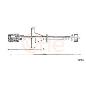 Câble flexible de commande de compteur COFLE 92.S07033