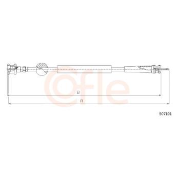 Câble flexible de commande de compteur COFLE 92.S07101