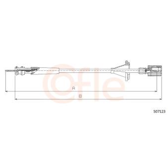 Câble flexible de commande de compteur COFLE