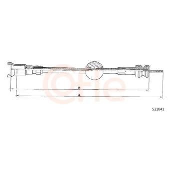 Câble flexible de commande de compteur COFLE 92.S21041