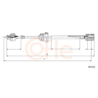 Câble flexible de commande de compteur COFLE