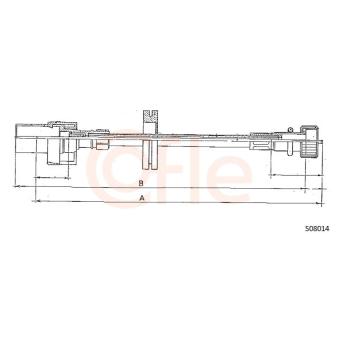 Câble flexible de commande de compteur COFLE S08014