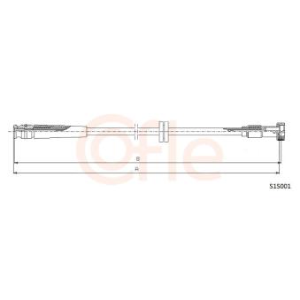 Câble flexible de commande de compteur COFLE