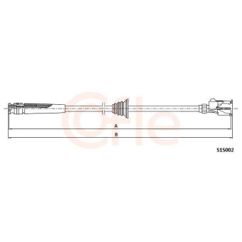 Câble flexible de commande de compteur COFLE S1S002
