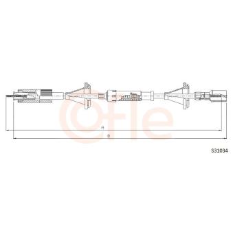 Câble flexible de commande de compteur COFLE
