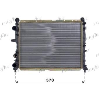 Radiateur, refroidissement du moteur FRIGAIR 0104.3067