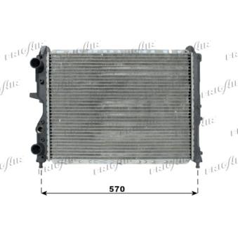 Radiateur, refroidissement du moteur FRIGAIR 0104.3071