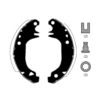 Jeu de mâchoires de frein RAICAM RA22900