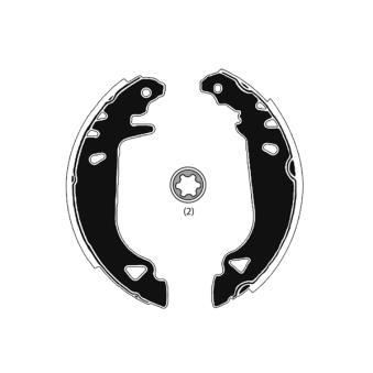 Jeu de mâchoires de frein RAICAM