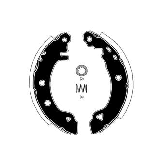 Jeu de mâchoires de frein RAICAM