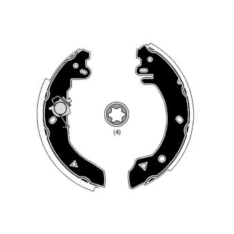 Jeu de mâchoires de frein RAICAM