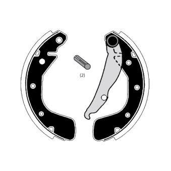 Jeu de mâchoires de frein RAICAM