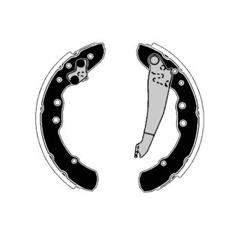 Jeu de mâchoires de frein RAICAM