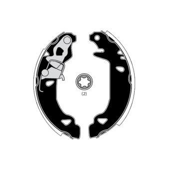 Jeu de mâchoires de frein RAICAM