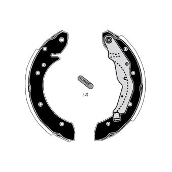 Jeu de mâchoires de frein RAICAM