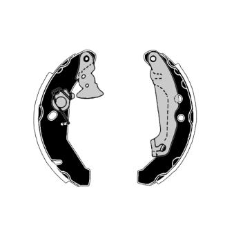 Jeu de mâchoires de frein RAICAM