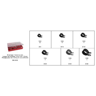 Assortiment, collier de serrage RESTAGRAF 49
