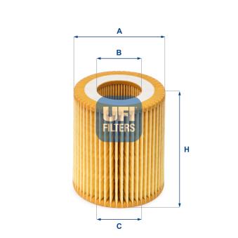 Filtre à huile UFI 25.049.00