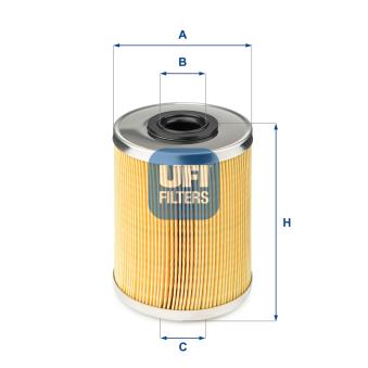 Filtre à carburant UFI 26.687.00