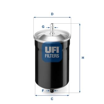 Filtre à carburant UFI 31.500.00