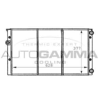 Radiateur, refroidissement du moteur AUTOGAMMA 101057