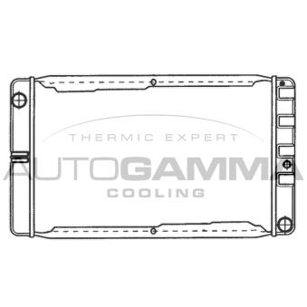 Radiateur, refroidissement du moteur AUTOGAMMA 101104