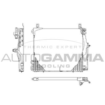 Condenseur, climatisation AUTOGAMMA 101698