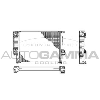 Radiateur, refroidissement du moteur AUTOGAMMA 102036