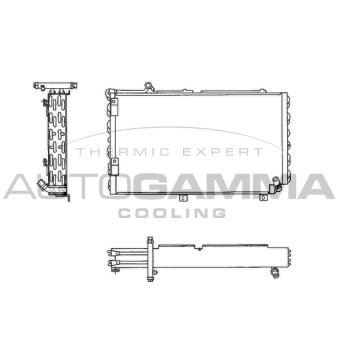 Condenseur, climatisation AUTOGAMMA 102599
