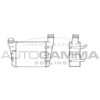 Intercooler, échangeur AUTOGAMMA 102986