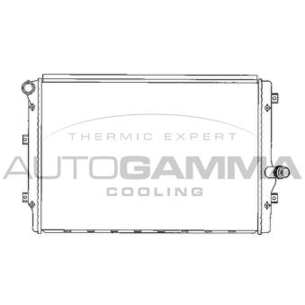 Radiateur, refroidissement du moteur AUTOGAMMA 103614