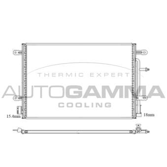 Condenseur, climatisation AUTOGAMMA 103826