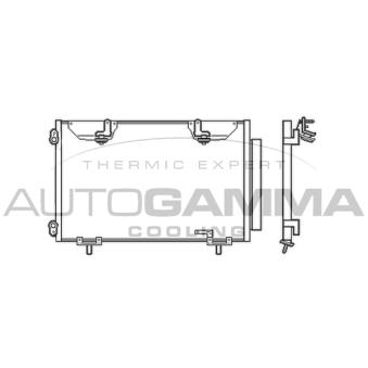 Condenseur, climatisation AUTOGAMMA 104766