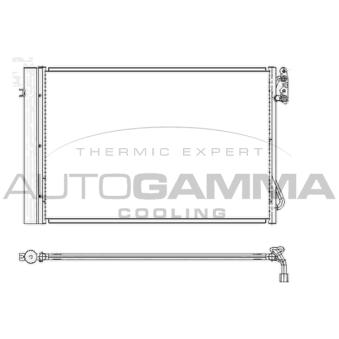 Condenseur, climatisation AUTOGAMMA 104775