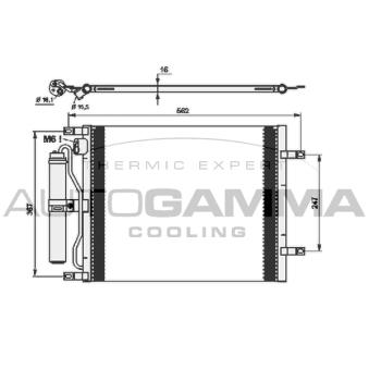 Condenseur, climatisation AUTOGAMMA 105085