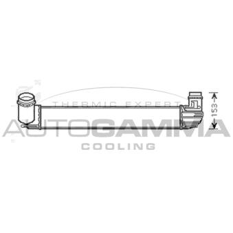 Intercooler, échangeur AUTOGAMMA 105291