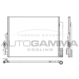 Condenseur, climatisation AUTOGAMMA 105643