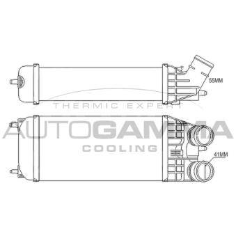 Intercooler, échangeur AUTOGAMMA 105675