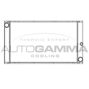 Radiateur, refroidissement du moteur AUTOGAMMA 107411