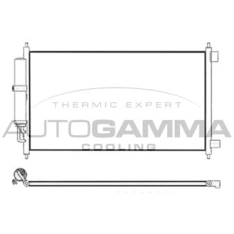 Condenseur, climatisation AUTOGAMMA 107435
