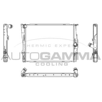 Radiateur, refroidissement du moteur AUTOGAMMA 107448