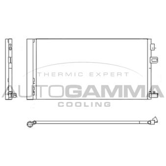 Condenseur, climatisation AUTOGAMMA 107515