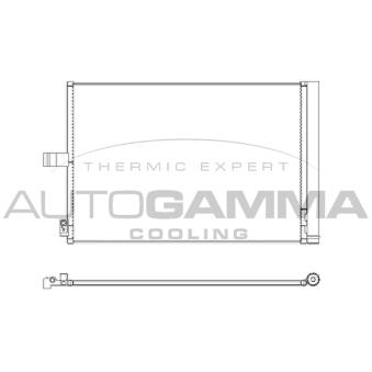 Condenseur, climatisation AUTOGAMMA 107647