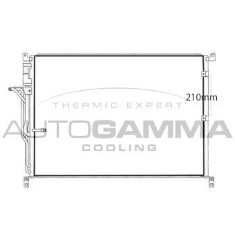 Condenseur, climatisation AUTOGAMMA 107678