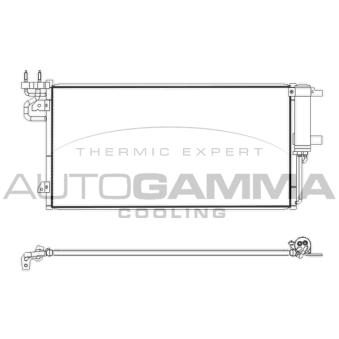 Condenseur, climatisation AUTOGAMMA 107891