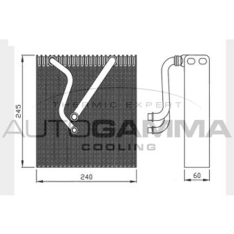 Évaporateur climatisation AUTOGAMMA 112012