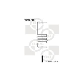 Soupape d'admission BGA V096715