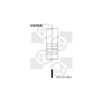 Soupape d'émission BGA V163541