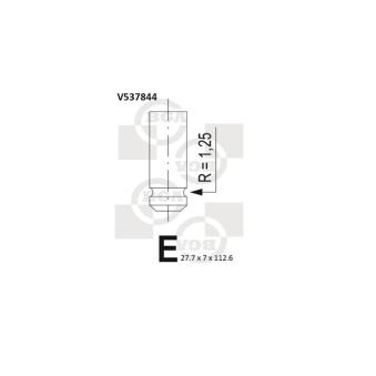 Soupape d'émission BGA V537844