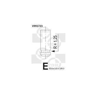 Soupape d'admission BGA